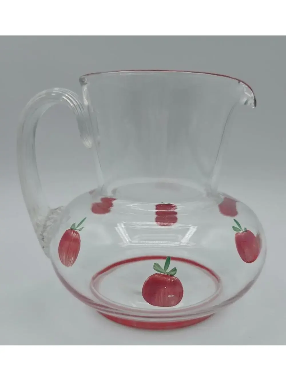 Vintage Aramis Ring Tomato Juice Pitcher made by the Dunbar Glass Company